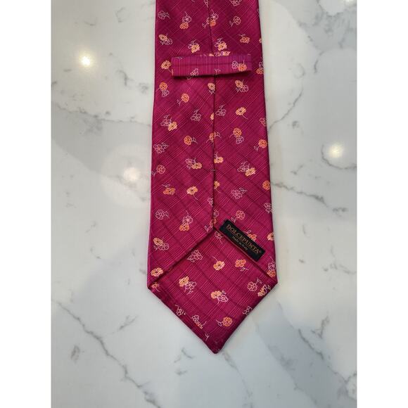 DOLCEPUNTA Cuzzens Luxury Floral Foulard Italian 100% Silk Tie XL 61.25 x 3.75 - Picture 4 of 7